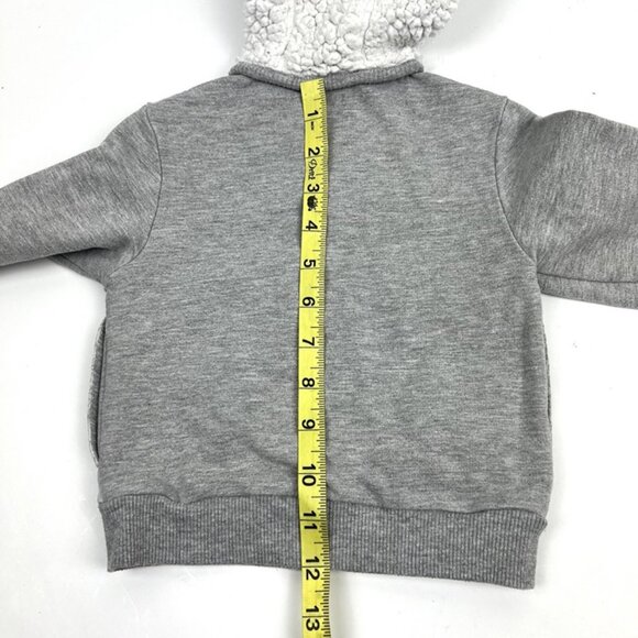 Kenzo Toddler Sweatshirt Cardigan Sz 2 Tiger Print Snaps Bunny Ears EUC Luxury - Picture 6 of 7